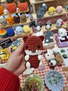 Pluszowy lis lisek zabawka maskotka szydełko rękodzieło