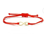 Bransoletka czerwony sznurek 