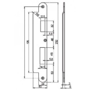 ABLOY EA322 Blacha ościeżnicowa do zamków elektrycznych