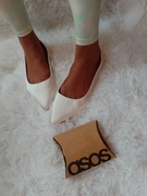 (44) UK 11/ ASOS Design/ Białe baleriny baletki z Londynu, NOWE 