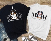 Personalizowana koszulka BERNEŃSKI PIES PASTERSKI Dog Mam Dog Dad