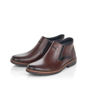 Buty zimowe sztyblety męskie skóra brąz Rieker 45