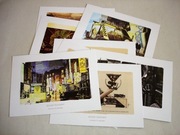 8x art BLADE RUNNER Łowca Androidów Syd Mead 22x16