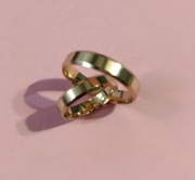 Złote obrączki - nowe 