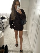 Czekoladowa sukienka The Attico S/36 I40 Vitkac Moliera