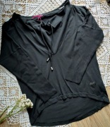 Czarna bluzka bluza dresowa 38