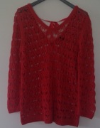 Massimo dutti - letni ażurowy  sweterek roz.36