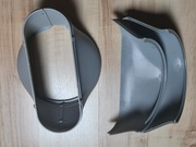 Splaszczona symetryczna końcówka rury klimatyzatora, adapter okienny fi 15