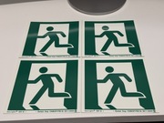 Nowe tabliczki informacyjne wyjście ewakuacyjne 4 sztuki