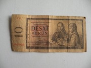 BANKNOT 10 KORON - CZECHOSŁOWACJA 1960