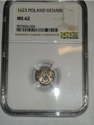 Denar  1623 ngc ms 62 