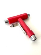 Czerwony klucz deskorolkowy 13/14/10mm z imbusem i krzyżakiem