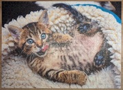 Puzzle 1000 el Trefl Słodki kotek Cheerful kitten.