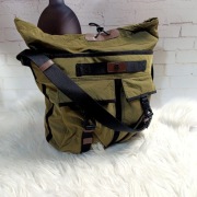 nowa tommy hilfiger torba shopper xl oliwkowa duża 50x45 logo premium