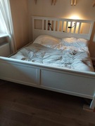 IKEA HEMNES 180X200 łóżko podwójne białe lite drewno sosna