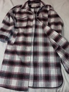 Płaszcz Koszulowy Krata rozmiar S firma Stradivarius kurtka