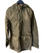 Kurtka jesienna parka z kapturem bench khaki L