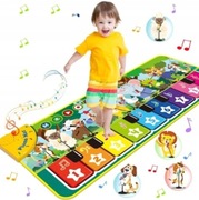 Mata Edukacyjna muzyczna dźwięki Zwierząt pianino do zabawy i nauki