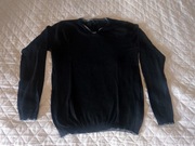 Czarny przewiewny sweter - M -