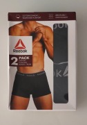 Bokserki męskie Reebok rozmiar XXL 2 sztuki 95 % bawełna oddychające