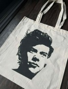 Torba bawełniana torebka tote bag cotton bawełna beżowa Harry Styles 