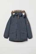 Watowana parka H&M Ciemnoniebieska r. 158 (12-13Y)
