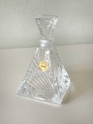 Trójkątna Karafka / Butelka na Perfumy, Włochy Bari Crystal Art Deco