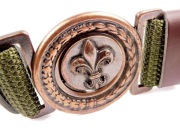 Pas harcerski uniwersalny z lilijką. Rozm xl 