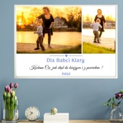Plakat do personalizacji Babcia i Dziadek | A4 | z ramką