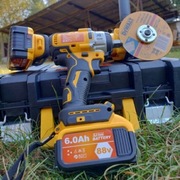 Zestaw 2w1 Klucz Udarowy + Szlifierka Kątowa 48V 6.0Ah - 2 AKU 2 ŁADOWARKI