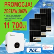 Zestaw 20 kW Panele fotowoltaiczne + Falownik Panel 600W ! Od ręki