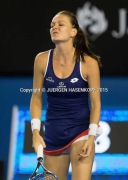 Strój meczowy lotto Agnieszki Radwańskiej z autografem australian open 2015