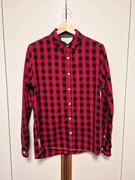 Koszula męska House czerwona krata casual roz. S