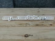 Napis Emblemat Znaczek QUATTRO AUDI stal Nierdzewna NOX