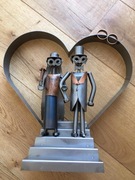 Oryginalna ozdoba na prezent ślubny