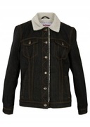 Nowa bez metek kurtka jeansowa czarna baranek R.38