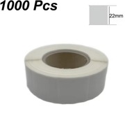 białe zaklejki nalepki zalepki do tarcz strzeleckie 1000 szt rolka 22mm