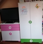 Szafa z komodą Black Red White stan bdb