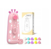 MEGAINVO ELEKTRYCZNY TRYMER DLA DO PAZNOKCI DLA DZIECI RÓŻOWY 