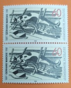 Niemcy DB znaczki 1989 # 1410** koty na strychu dwójka pionowa 