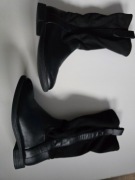 Wysokie kozaki skóra/zamsz r.27 Zara