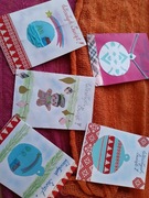 Recznie robione kartki świąteczne A5 5 szt.