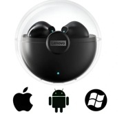 SŁUCHAWKI BLUETOOTH DOUSZNE LENOVO LP 80=czarne