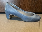 Ecco Sculptred czółenka skóra naturalna niebieskie przecierane 42 43 28