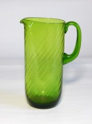 DUŻY DZBANEK SZKŁO W ZIELONYM KOLORZE HORBOWY HSG BARBARA