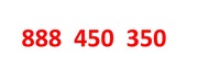 Złoty numer 888 450 350 - (platynowy, diamentowy)