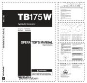 Takeuchi TB175W Excavator Operators Manual  Instrukcja obsługi DTR