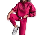 Komplet Dresowy Korona Ocieplany Bluza +spodnie MOTION 