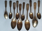 Łyżki do zupy i herbaty przedwojenne  WYPRZEDAŻ 