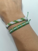 Zestaw dwóch bransoletek handmade boho 